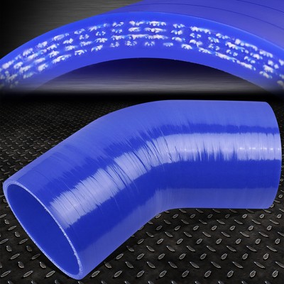 3 3-СЛОЙНЫЙ 45-ГРАДУСНЫЙ ОТВОДЯЩИЙ ТРУБОПРОВОД ВПУСКА / ПРОМЕЖУТОЧНОГО ОХЛАДИТЕЛЯ, СИЛИКОНОВЫЙ СОЕДИНИТЕЛЬНЫЙ ШЛАНГ СИНЕГО ЦВЕТА