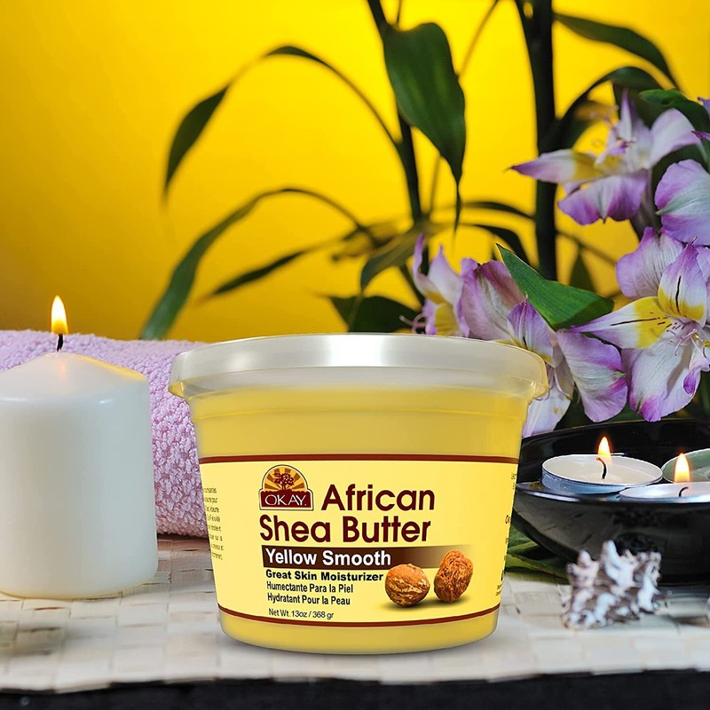 Okay Smooth All Natural,100% Pure Unrefined Daily Skin Moisturizer For Skin & Ha