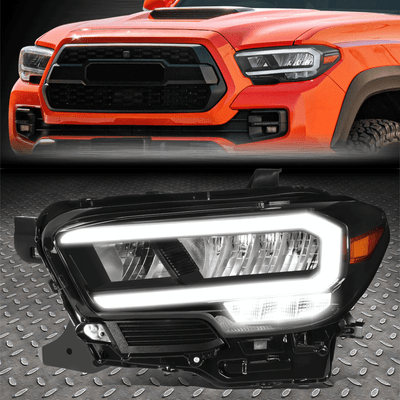 [Full LED Switchback DRL] Для 20-23 Toyota Tacoma Левая боковая фара головного фонаря