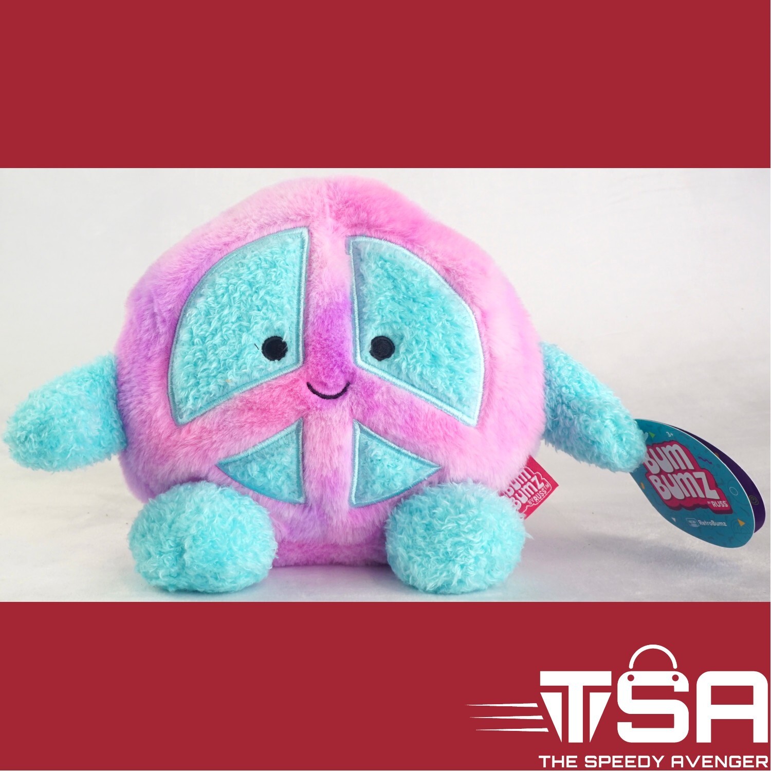 Kellytoy BumBumz by Russ MEGS BBZ8-#2 8in Bean Bag Plush With Sticker