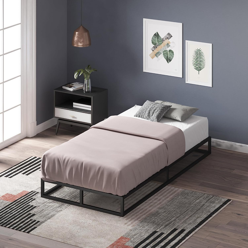 / Mattress Foundation / Wood Slat Support / No