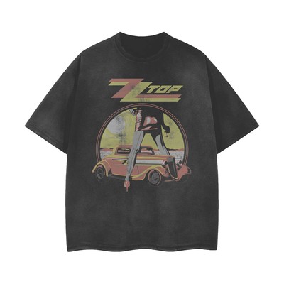 [ACID WASHED RIPPED] ZZ Top 1983 Distressed Vintage Feel T-Shirt Unisex 101581