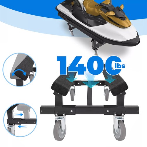 Watercraft Dolly Boat Jet Ski Stand Storage 1400lbs For Sea-Doo Yamaha  23x17