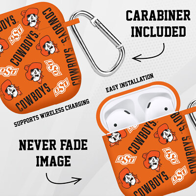 Oklahoma State Cowboys HD Case Cover for Apple AirPods Gen 1 & 2