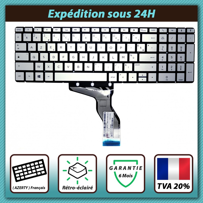 Clavier FranÃAis Azerty Pour  Hp Pavilion Power 15-Cb004nf   15-Cb008nf 15-Cb012