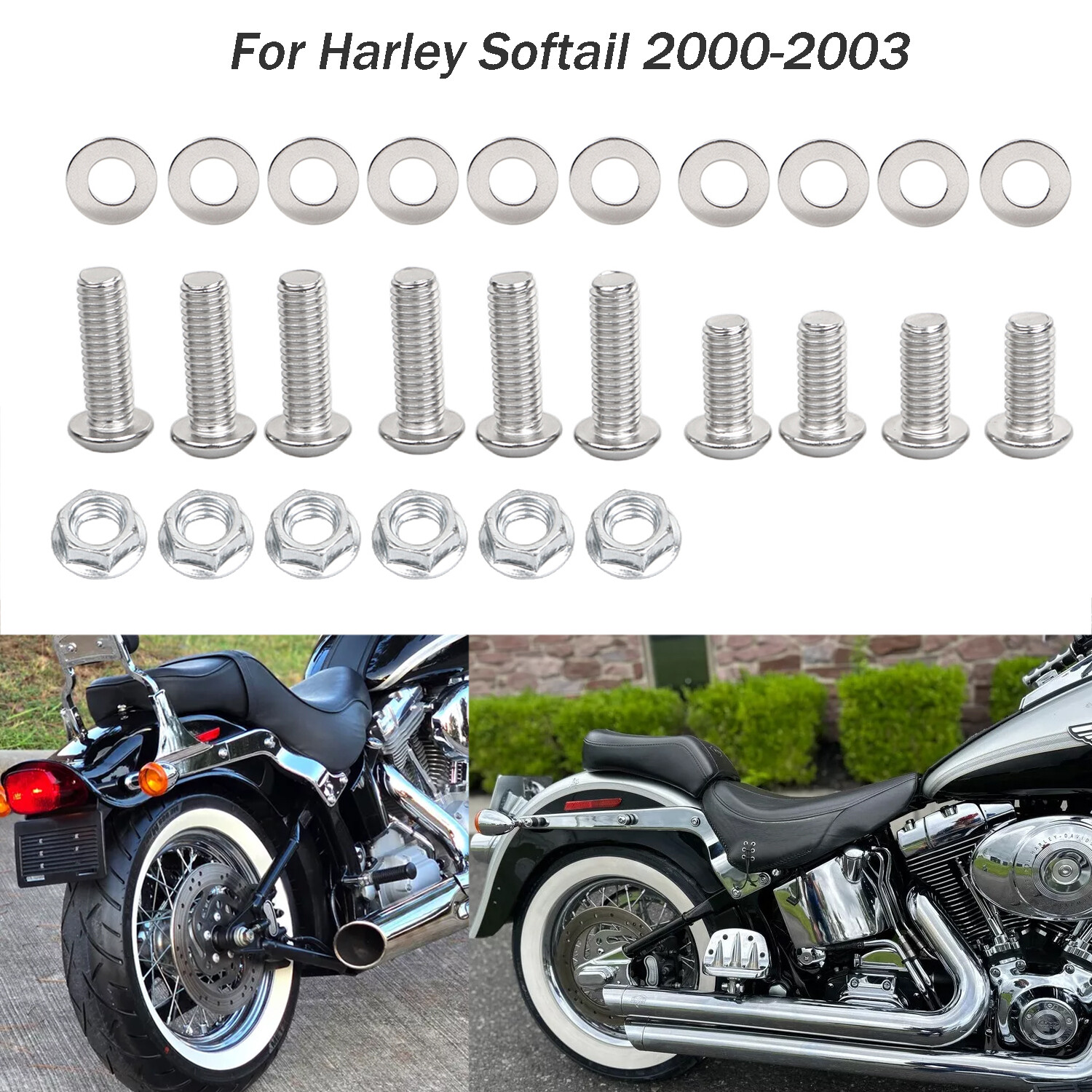Rear Fender Strut Bolt Kit For Harley Fat Boy Heritage