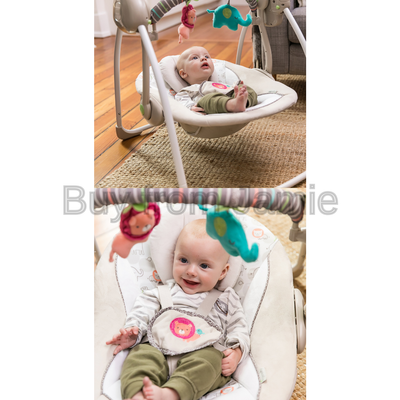Ingenuity Cozy Kingdom Portable Swing
