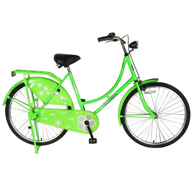 Hollandia New Oma Dutch Cruiser Bike with Chain Guard and Dress Guard, 26 inch