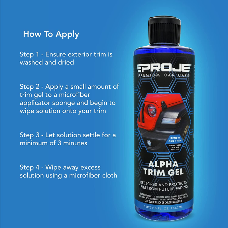 Plastic Trim Restorer - Renews Faded Trim - Long-Lasting Protection - 16 Oz