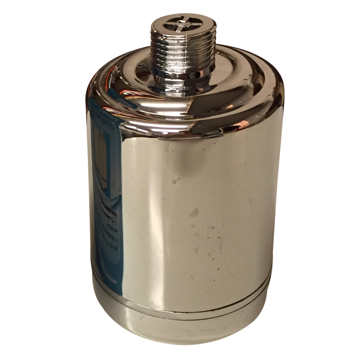 Inline Shower Filter in Chrome or White finish for Chlorine and Heavy