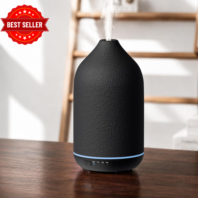 Ceramic Diffuser,  200Ml Aromatherapy Diffuser, Ultrasonic Diffuser for Essentia