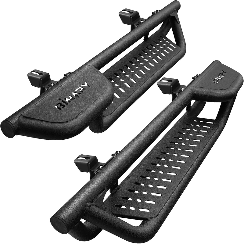 6" Inches Carbon Steel Running Boards for 2018-2025 Jeep Wrangler JL 2 Door