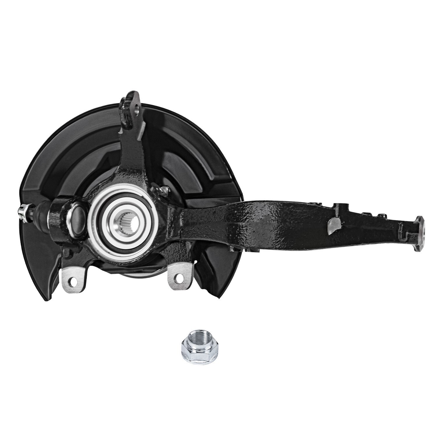 Front Steering Knuckles & Wheel Hub Bearings Set for 2003-2007 Honda Accord 2.4L