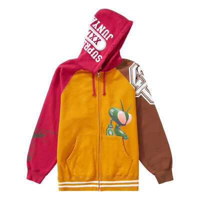 Pre-owned Supreme Junya Watanabe Cdg Man Zip Up Hooded Sweatshirt Gold