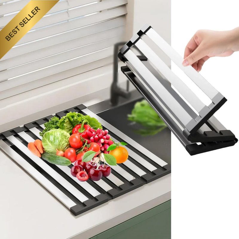 Roll up Dish Drying Rack, over the Sink Dish Drying Rack, 45 Cm(L) X 32.5 Cm(W),