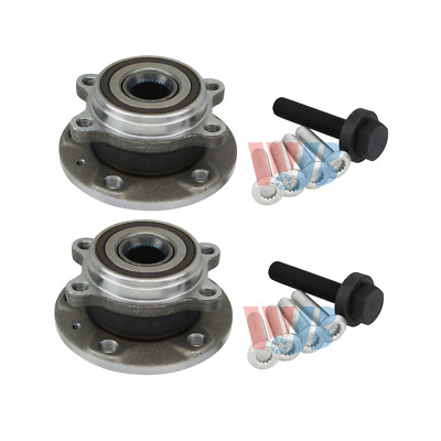 WJB Pair Front Wheel Hub & Bearing Assembly For Volkswagen CC Jetta Golf Beetle