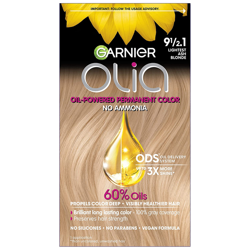 Hair Color Olia Ammonia-Free Brilliant Color Oil-Rich Permanent Hair Dye, 3.11 D
