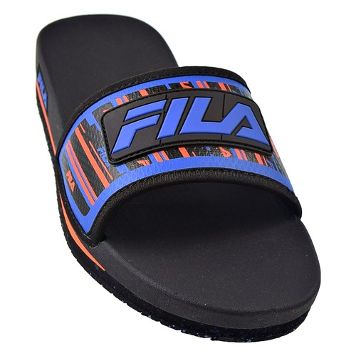 Мужские шлепанцы Fila Lunar Black-Prince Blue-Red Orange 1SM01568-027