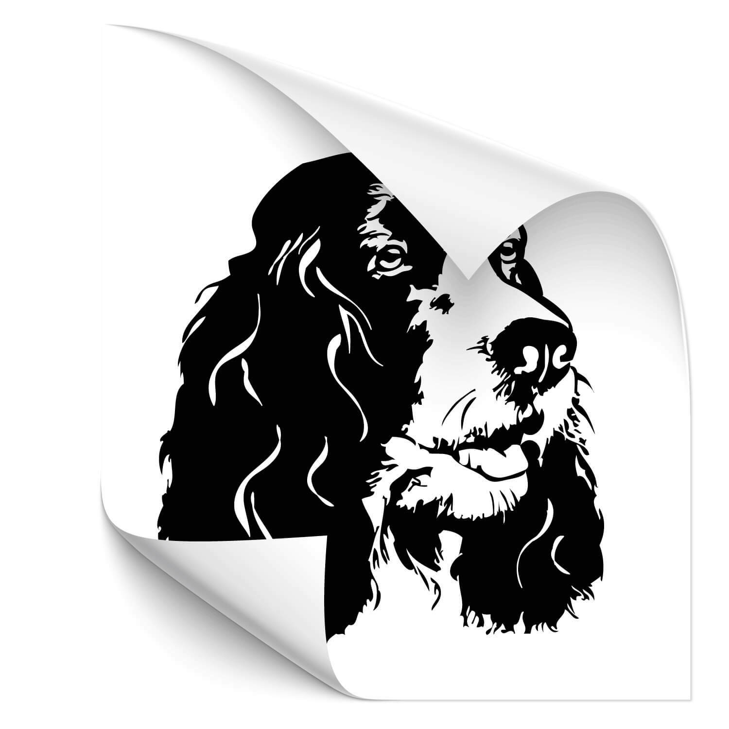 Cocker Spaniel Rassehunde von Klebe-X  Autoaufkleber | XL 59 cm x 72 cm | A00615