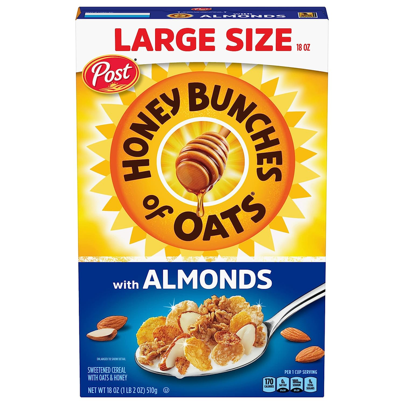 Honey Bunches of Oats with Almonds, Heart Healthy, Low Fat 1