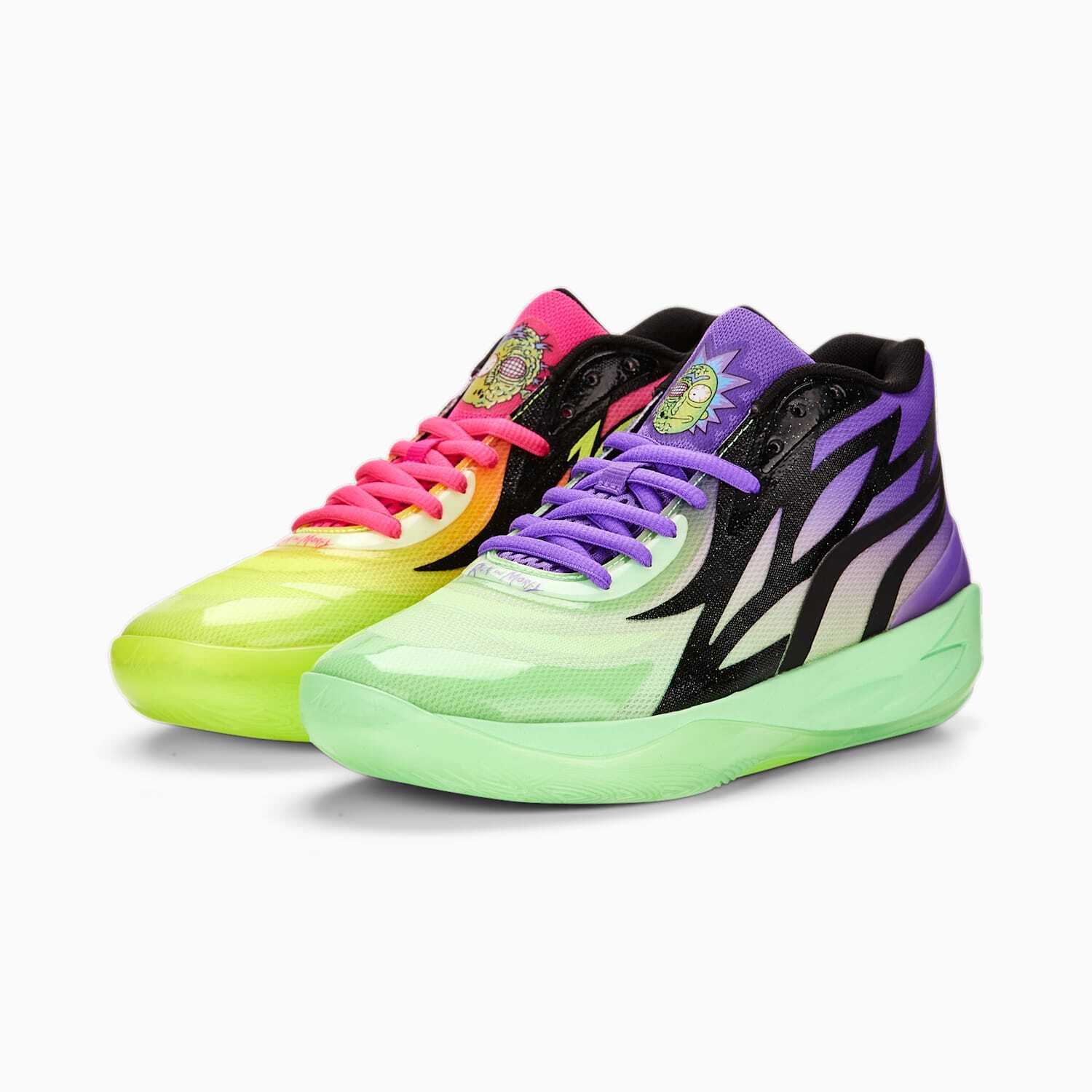 Pre-owned Puma Mb.02 Rick And Morty 377411 02 Size 7 - 12 Lamelo Ball Brand In Multicolor