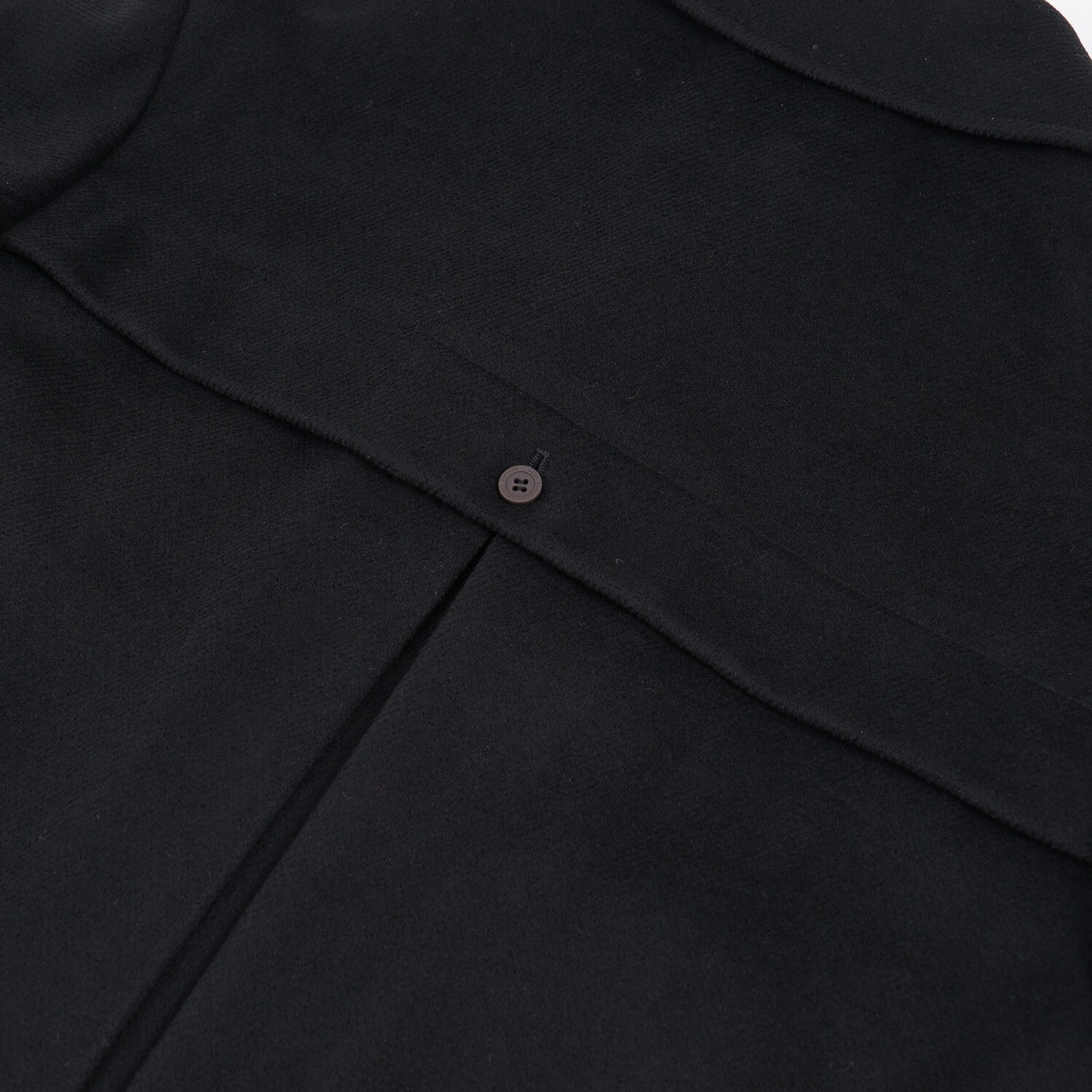 Pre-owned Luigi Borrelli Black Extra-soft Plush Winter Overcoat Xl / 44r Outer Coat