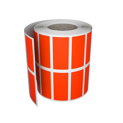 Color Coded Rectangle Labels 1 inch x 3/8 inch Stickers in Rolls for Marking 