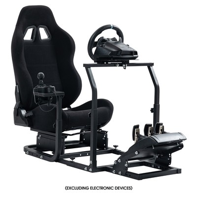 Supllueer G29 Racing Sim Cockpit Adjustable &Seat Fit Thrustmaster Logitech G920