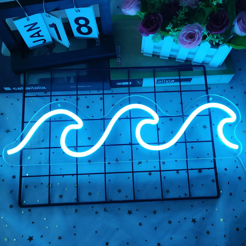S For Bedroom Ice Blue Dimmable Wall Decor For Living Room Bedroom