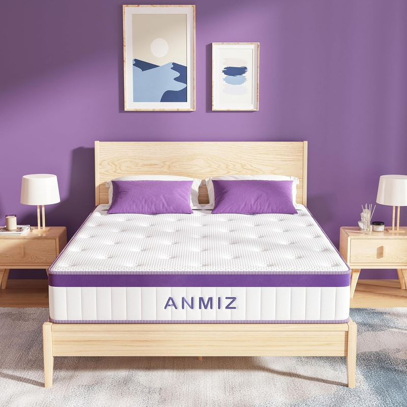 Full Size Mattress, 10 Inch Hybrid Gel Memory Foam Mattress 