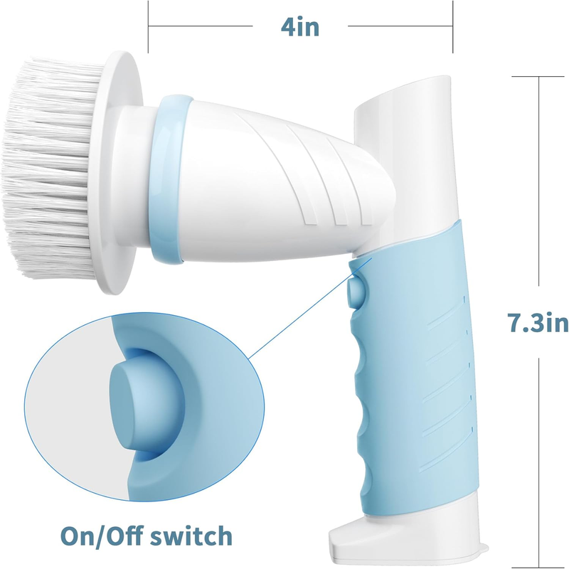 Electric Spin Scrubber, Cordless Electric Cleaning Brush for Bathroom Electric S