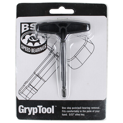 Inline Skate Hockey Gryp Tool BSB Bearings -Bearing Pusher +Extra 5/32 Allen Key