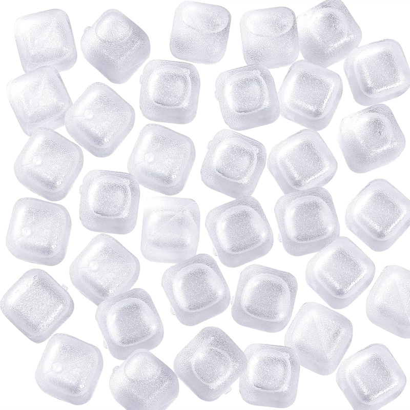Reusable Ice Cubes, 20 Pack Refreezable Plastic, BPA Free, Chills Drinks without