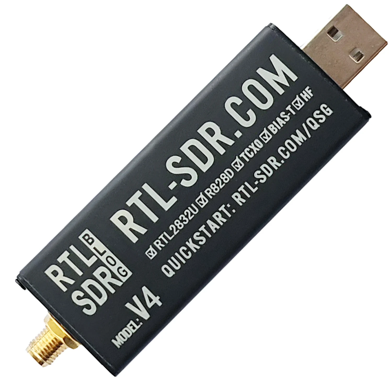 RTL-SDR Blog RTL SDR V4 R828D RTL2832U 1PPM TCXO SMA RTLSDR Software Defined Rad