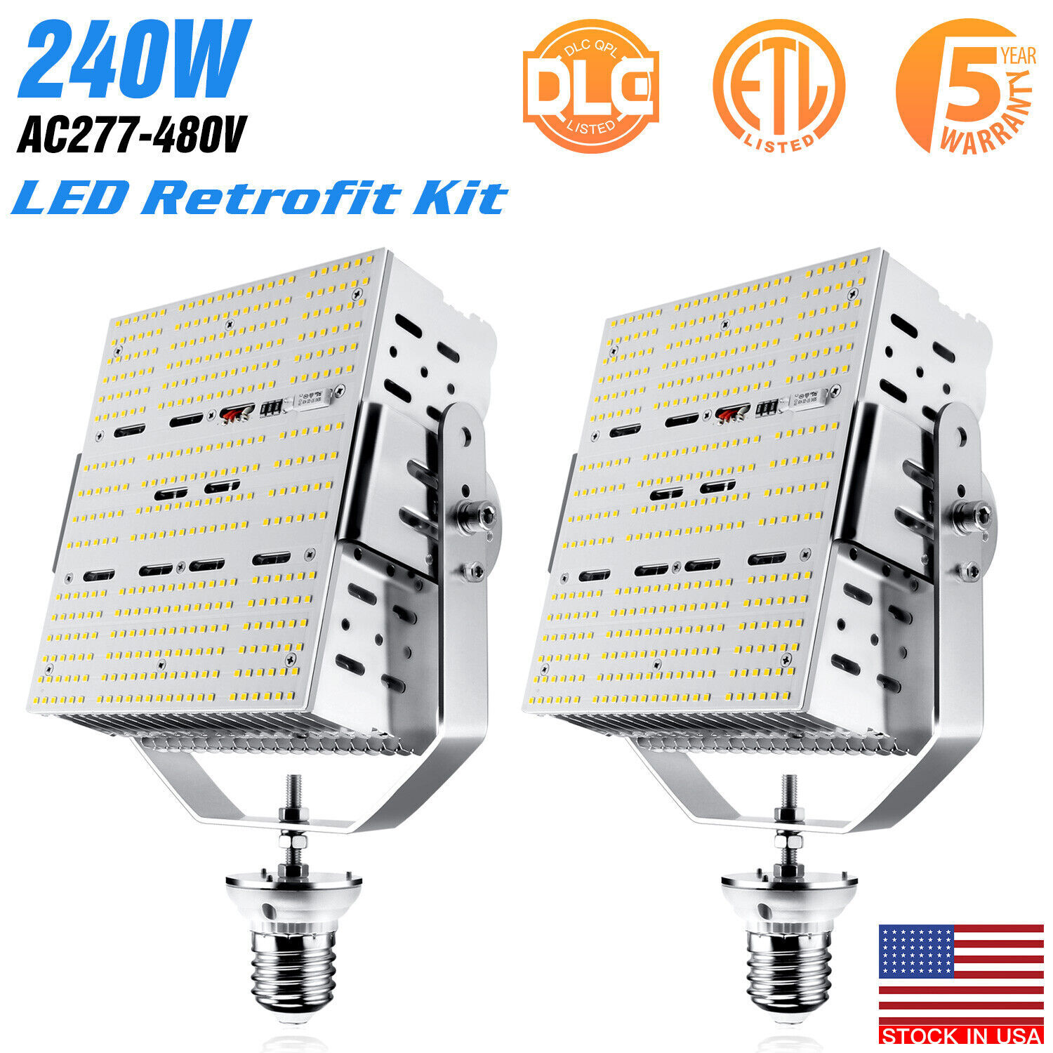 Wall Pack Road 5700k Led Retrofit Kit For Shoebox Canopy