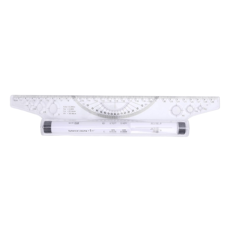 Plastic Measuring Rolling Ruler, Plastic Parallel Rolling Ruler with Built in Pr