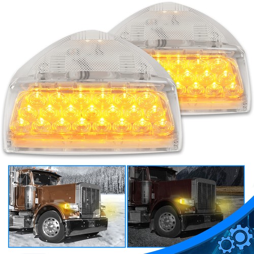 Pair of Turn Signal/Corner/Marker Light Clear Lens 31 LED