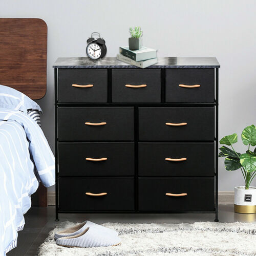9 Drawer Dresser Storage Chest Organizer Closet Cabinet Unit For Bedroom Home