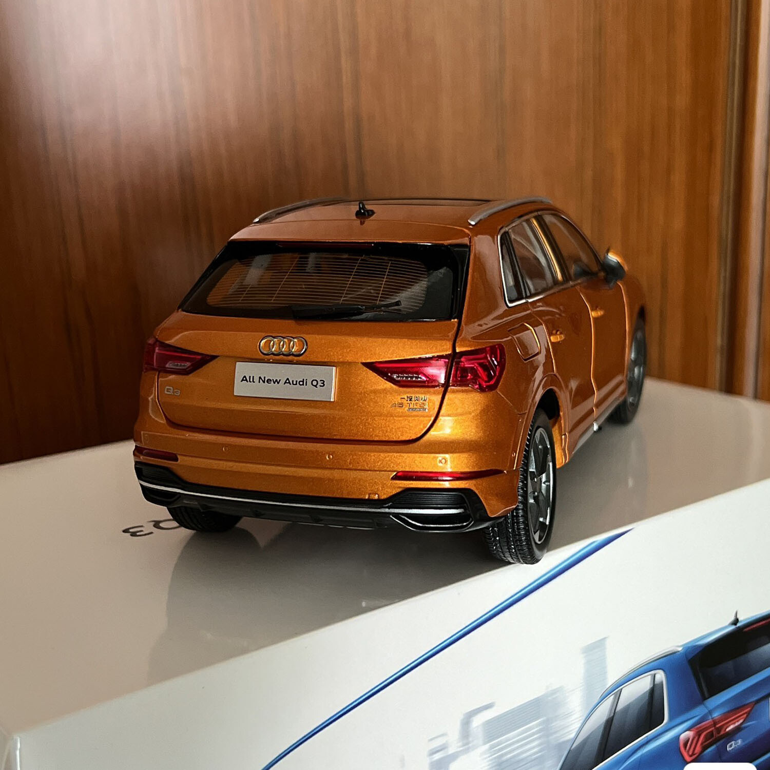 1/18 Chinese FAW All New Audi Q3 Diecast Model Orange Color