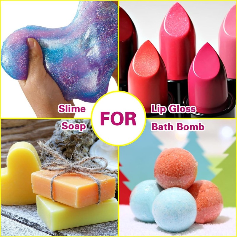 Food Flavoring Oil - Concentrated Candy Flavors, 6 Liquid Lip Gloss Flavoring Oi