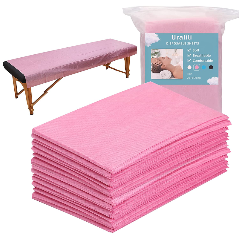 20PCS Massage Table Sheets Disposable Non Woven SPA Bed Cover Breathable Polypro