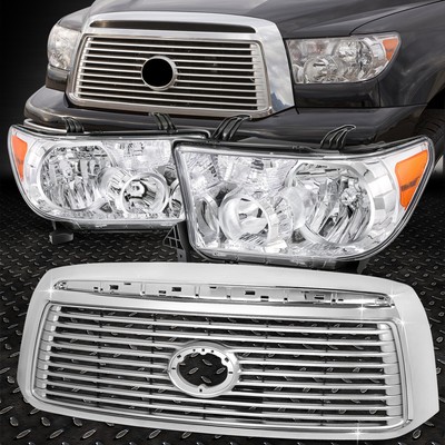 Для 12-13 моделей Toyota Tundra Limited Фары в стиле OE + Горизонтальная решетка радиатора