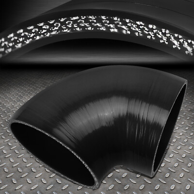 4-СЛОЙНЫЙ ВПУСКНОЙ ТРУБОПРОВОД 4.0 ПОД УГЛОМ 90 ГРАДУСОВ / ТРУБОПРОВОД ПРОМЕЖУТОЧНОГО ОХЛАДИТЕЛЯ ЧЕРНЫЙ СИЛИКОНОВЫЙ ШЛАНГ / ТРУБА