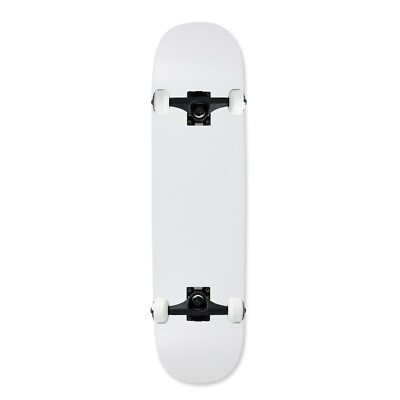 Moose Complete Skateboard Dipped White 8.5'' Black/White Assembled