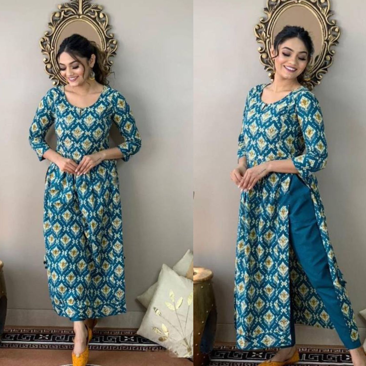 ワンピース Indian/Pakistan Punjabi kurta Dress 3pc $_57.JPG?set_id=880000500F