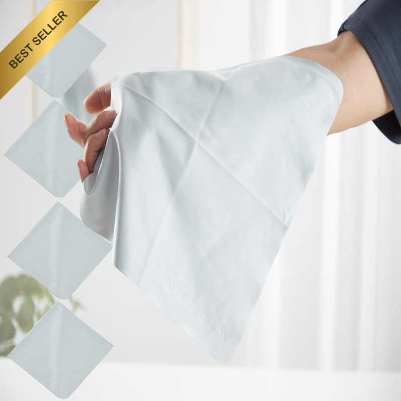 5 Extra Large Premium Microfiber Cleaning Cloths (11X11 Inches) - Premium Cleani