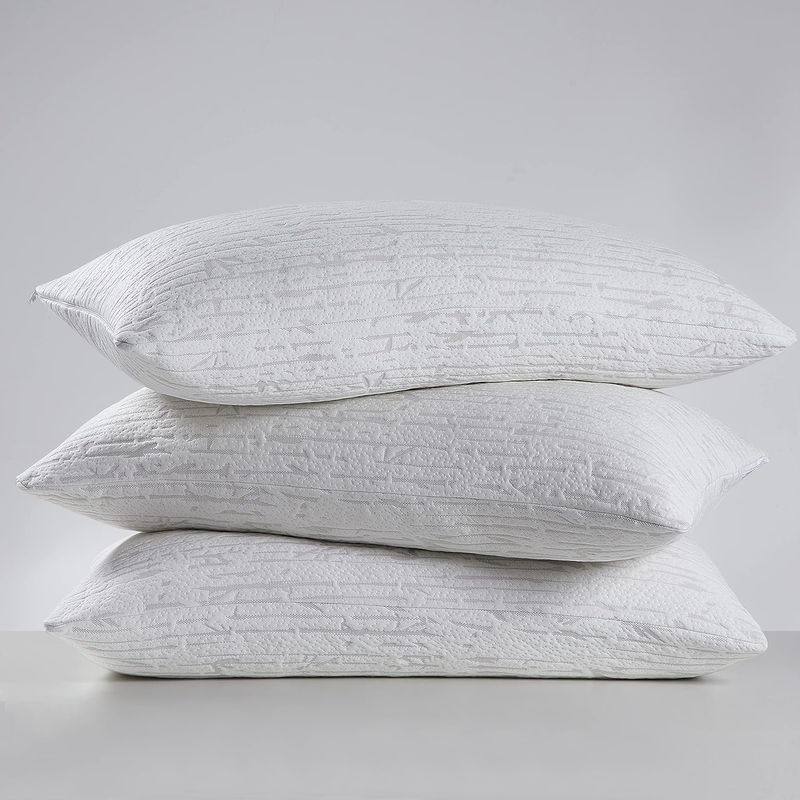 Memory Foam Pillow - King Size Set of 2 Memory Foam Pillows, Rayon Derived from