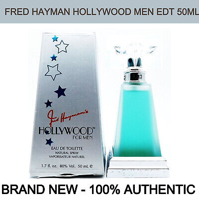 Fred Hayman Hollywood Men Eau de Toilette 1.7oz/50ml Spray, NEW IN BOX!!