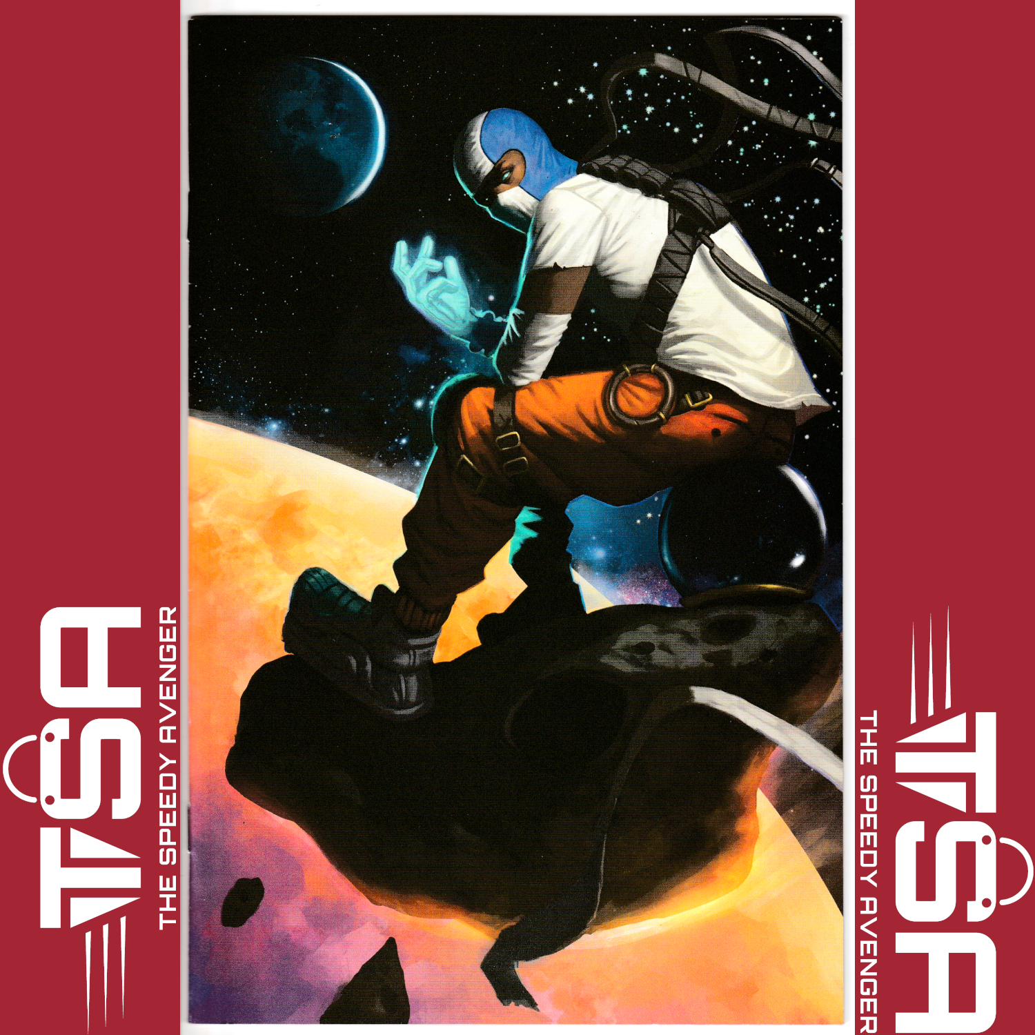 MOON MAN #1 Aaron Bartling MegaCon Virgin Exclusive Variant KID CUDI Image