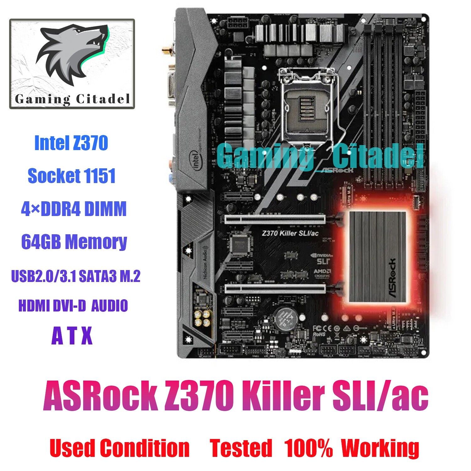 ASRock Z370 Killer SLI/ac Motherboard Intel Z370 LGA1151 ASRock Z370 Killer SLI/ac Motherboard Intel Z370 LGA1151